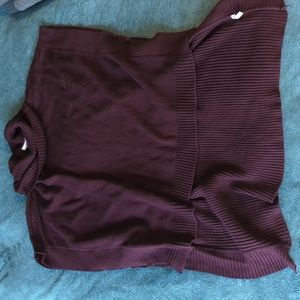 Plum purple sweater tunic